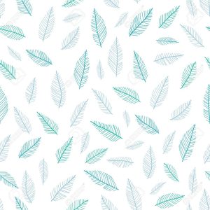 43404371 vectgor blue green feathers pastel seamless pattern background