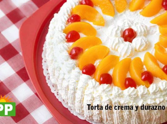 TORTAS CREMA Y DURAZNOS